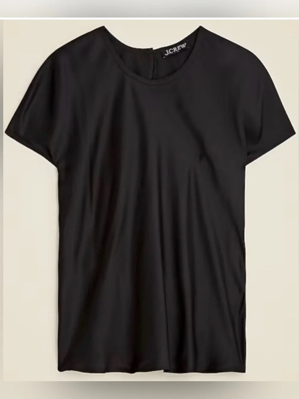 J.Crew Drapey T-shirt top in black